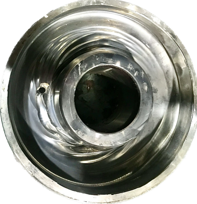 Severe erosion on the seal wet side.